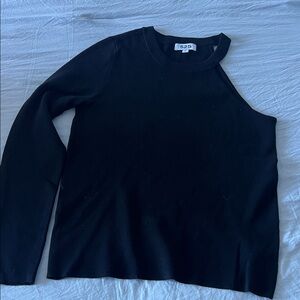 525 America Black Off-the-Shoulder Sweater